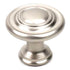 Century Hardware Barroco 23617-DSN Tirador de perilla para gabinete de níquel satinado opaco de 1 1/4"