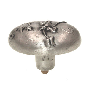 Anne at Home Ornamental English Ivy 1 3/4" Cabinet Knob Satin Pewter 239-20