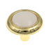 10 Pack Amerock Allison Polished Brass Off White 1 1/4" Cabinet Knob 244WPB