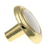10 Pack Amerock Allison Polished Brass Off White 1 1/4" Cabinet Knob 244WPB