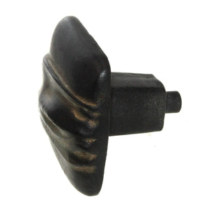 Anne at Home Hannah Square 1 1/4" Cabinet Knob Black with Bronze Wash 257-732