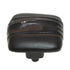 Anne at Home Hannah Square 1 1/4" Cabinet Knob Black with Chocolate Wash 257-736
