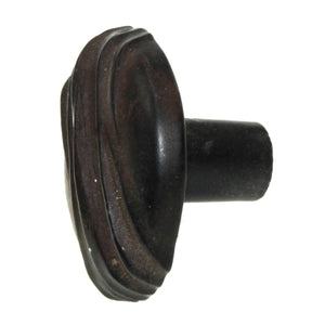 Anne at Home Hannah Circle 1 1/4" Cabinet Knob Black with Chocolate Wash 258-736