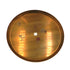 Vintage National Lock Company Polished Brass 3 3/8" Cabinet Knob Backplate 263-3