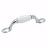 263WCH Polished Chrome 3"cc Arch Handle Pull with White Ceramic Insert Amerock