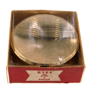 Vintage National Lock Medalist Decorator Gold 2 1/2" Round Cabinet Knob R264-3
