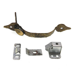 National Lock Williamsburg Colonial Old Brass Thumb Latch Cabinet Catch R271-5