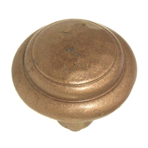 Anne at Home Nomad Rustic Hammered 1 1/4" Cabinet Knob Gold 274-5