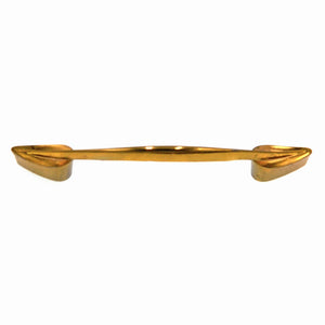 Vintage National Lock Galaxie Dull Bronze 3" Ctr. Leaf Cabinet Pull V299-10