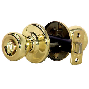 Kwikset Tylo Microban Privacy Door Knob Polished Brass 300T 3 6AL RCS V1        