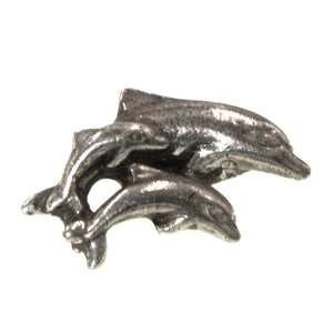 Anne at Home Animals Dolphin Family 1 3/4" Cabinet Knob Pewter Bright 391-8