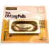 Pair Stanley Bright Brass 2 3/4" Flush Sliding Door Recessed Pulls 40-3516