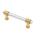 Laurey Chrome with Polished Brass 3"cc Bar Pull 40226