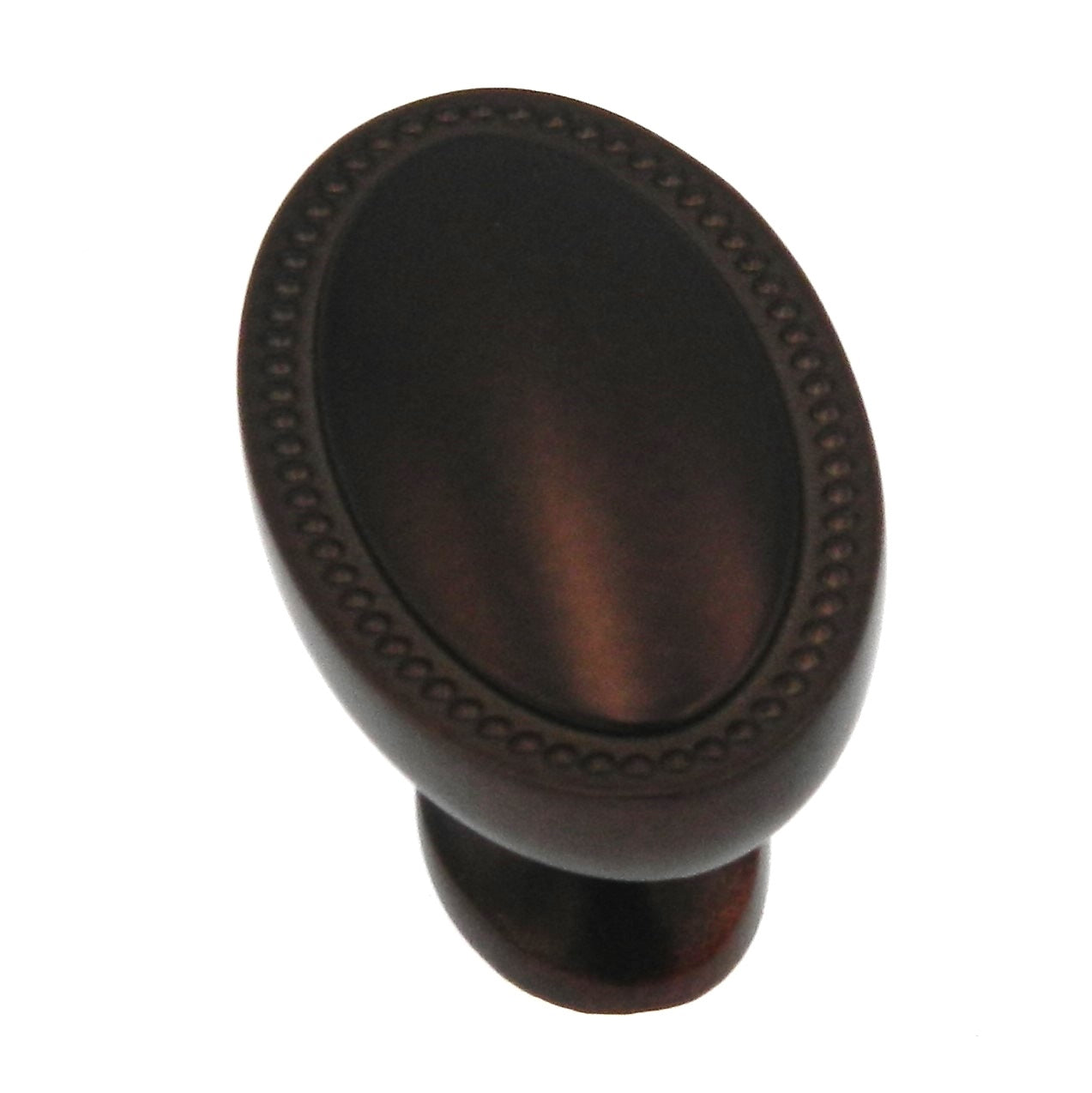 Paquete de 12 Allen + Roth Designer Bronce Dorado con cuentas Ovaladas 1 1/2" Perilla 40903
