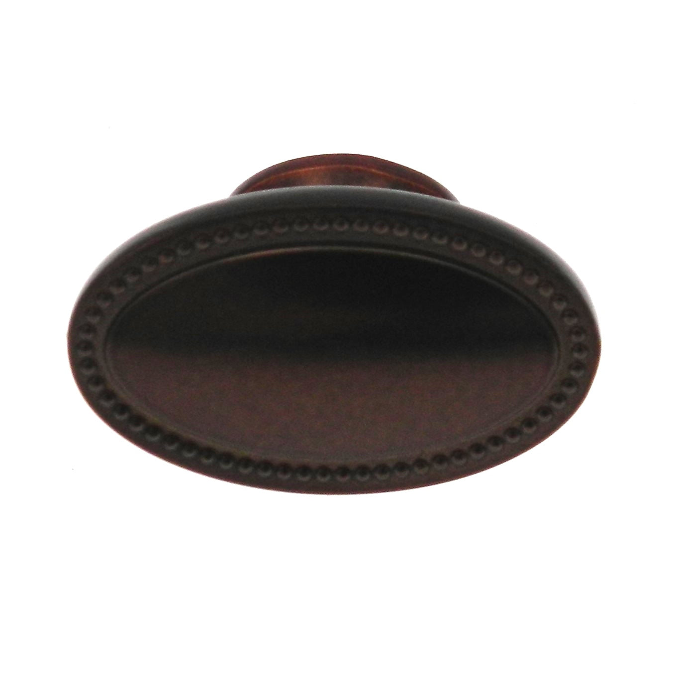 Paquete de 12 Allen + Roth Designer Bronce Dorado con cuentas Ovaladas 1 1/2" Perilla 40903