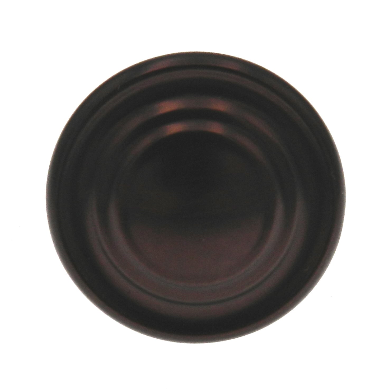 12 Pack Style Selections Designer Aged Bronze Round Ringed 1 1/4" Knob 40904