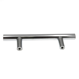 Style Selections European Bar Drawer Pull, 3 Inch Centers, Chrome