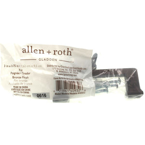 Allen + Roth Gladden Bronze Cabinet Pull, 3 Inch and 3 3/4 Inch (96mm) 40932