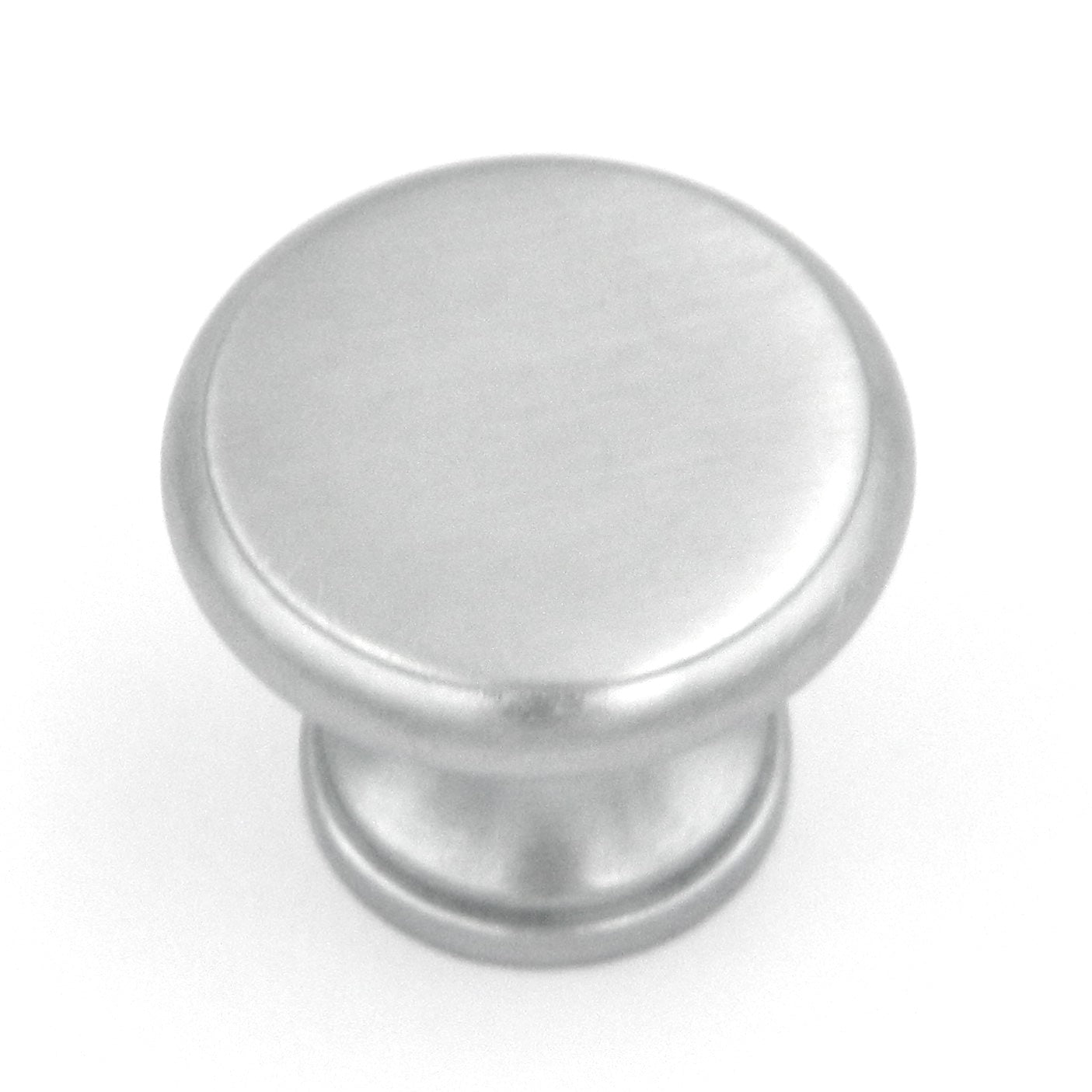 Ultra Designer's Edge Satin Chrome Solid Brass Round 1 1/8" Knob 41648