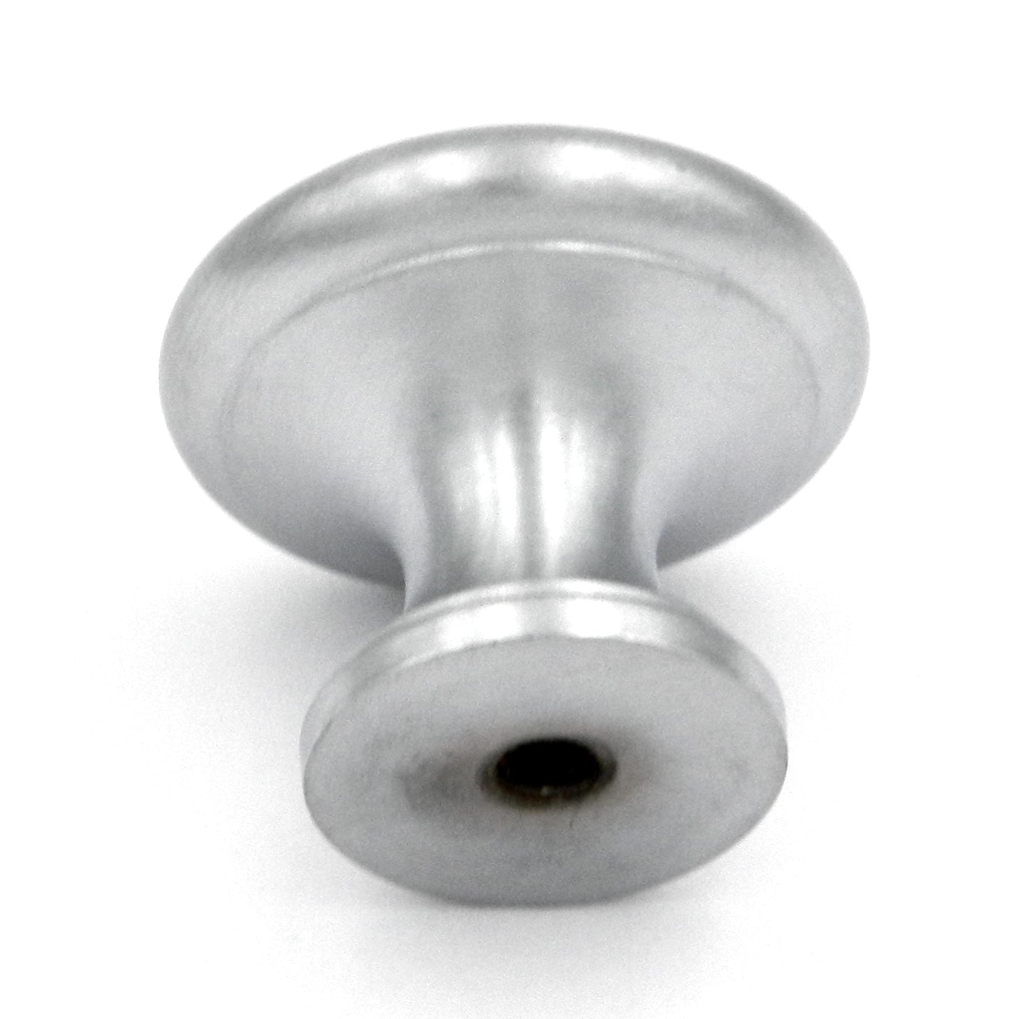 Ultra Designer's Edge Satin Chrome Solid Brass Round 1 1/8" Knob 41648