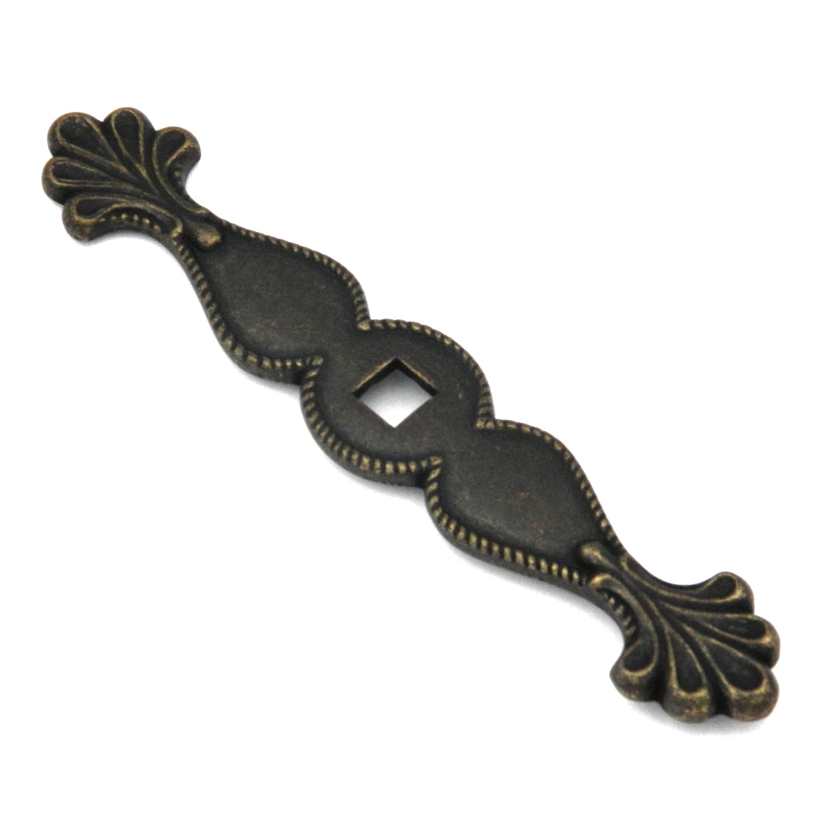 Hickory Hardware Palmetto Windover - Placa trasera para perilla de gabinete antiguo 45643-9167