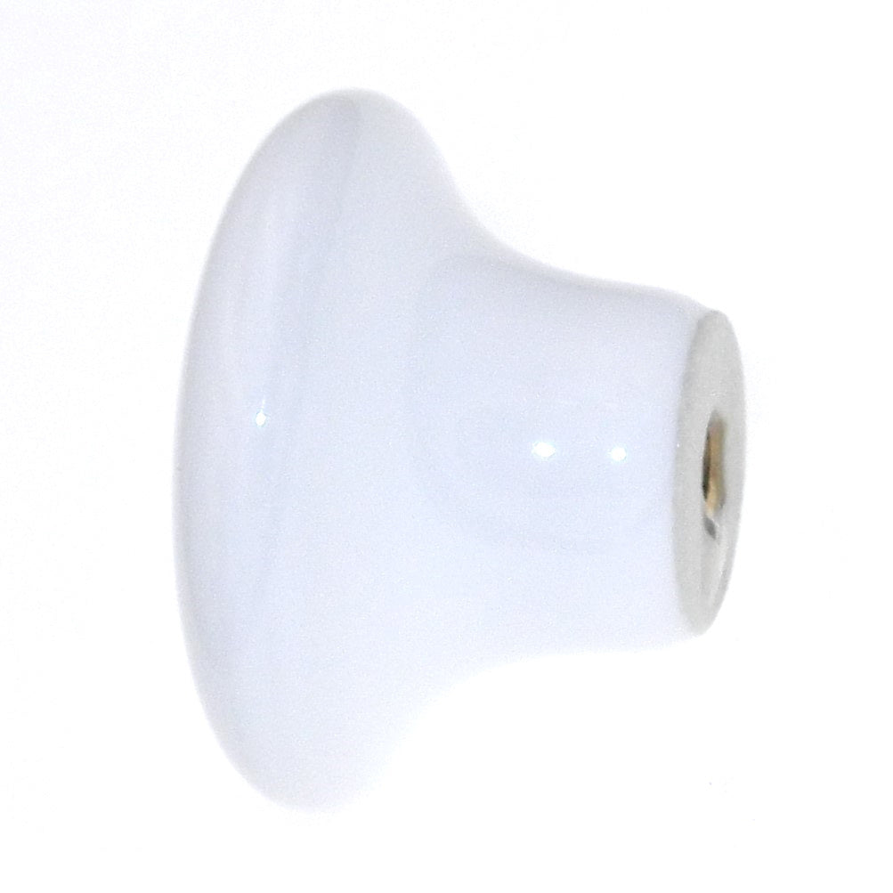 Century Yaletown 50108-WT White 1 1/2" Ceramic Cabinet Knob Pull