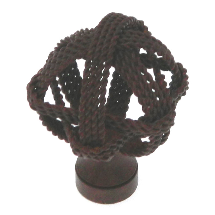 Laurey  Mission Bay Rustic Brass Round Western Rope Loops 1 1/4" Cabinet Knob 50719
