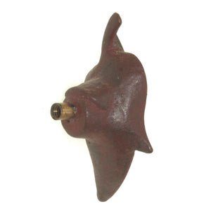 Anne at Home Hardware Nature Double Leaves Large 2 1/2" Cabinet Knob Rust 510-9