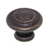 Laurey Windsor Weathered Antique Bronze 1 3/8" Ringed Cabinet Knob 51878