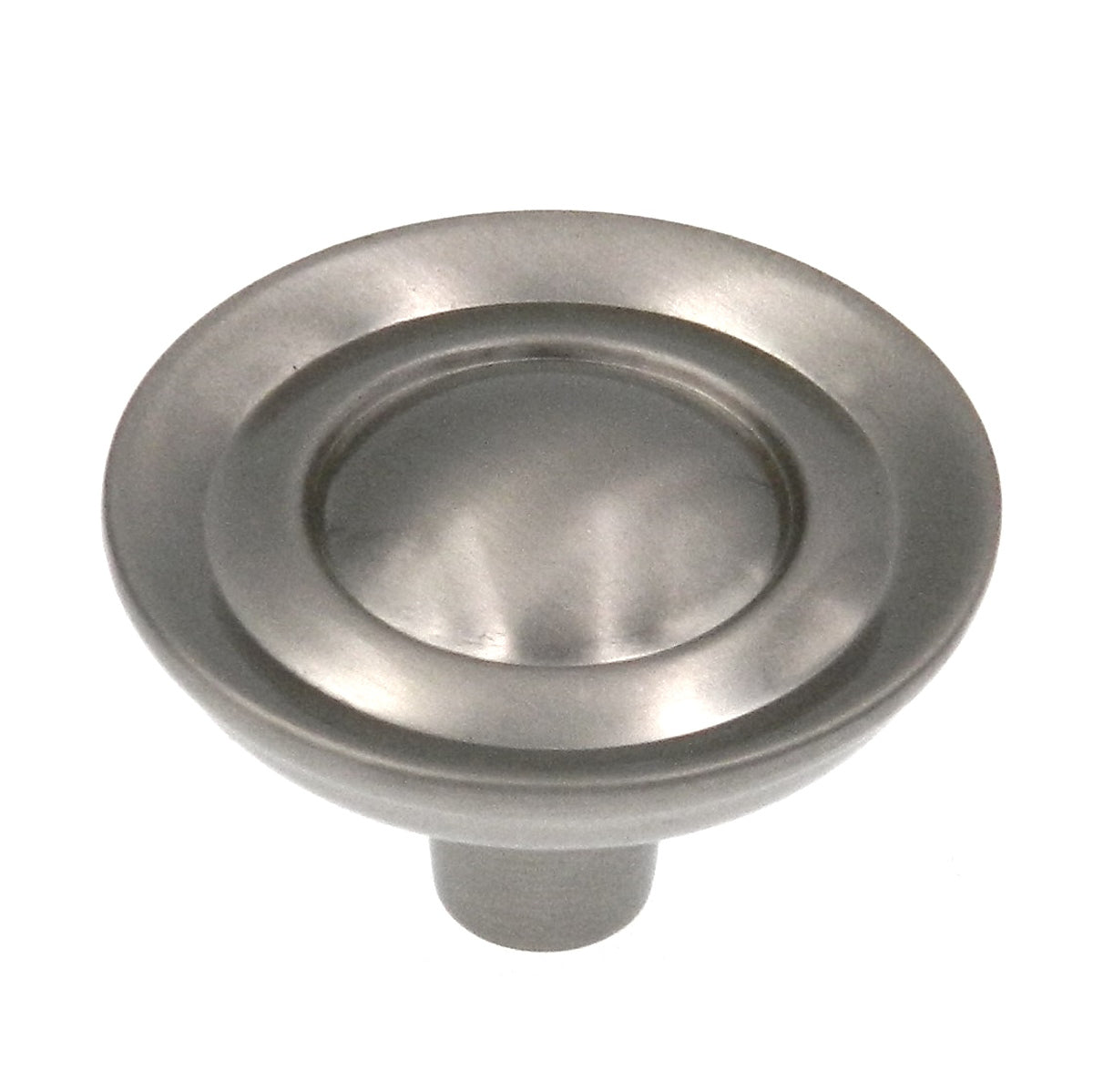 Hickory Hardware Cavalier Níquel satinado 1 1/4 pulg. Perilla para gabinete 51881-9035, paquete de 10