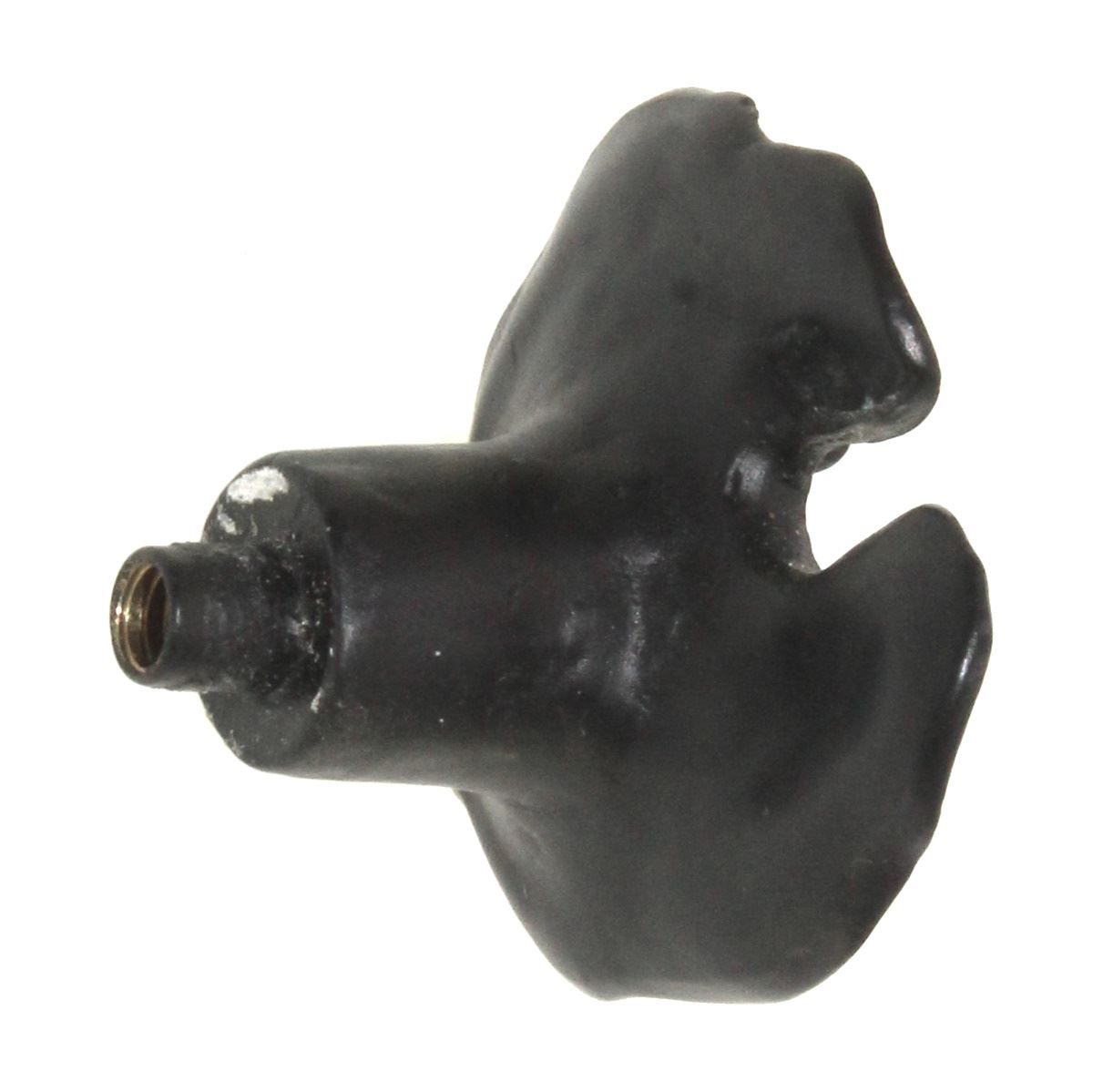 Anne at Home Frogs & Lily Pads Black Frog on Lily Pad 1 3/8" Cabinet Knob 519-7