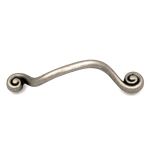 Belwith Hickory Black Nickel Vibed 5"cc Curved Cabinet Handle Pull P3161-BNV