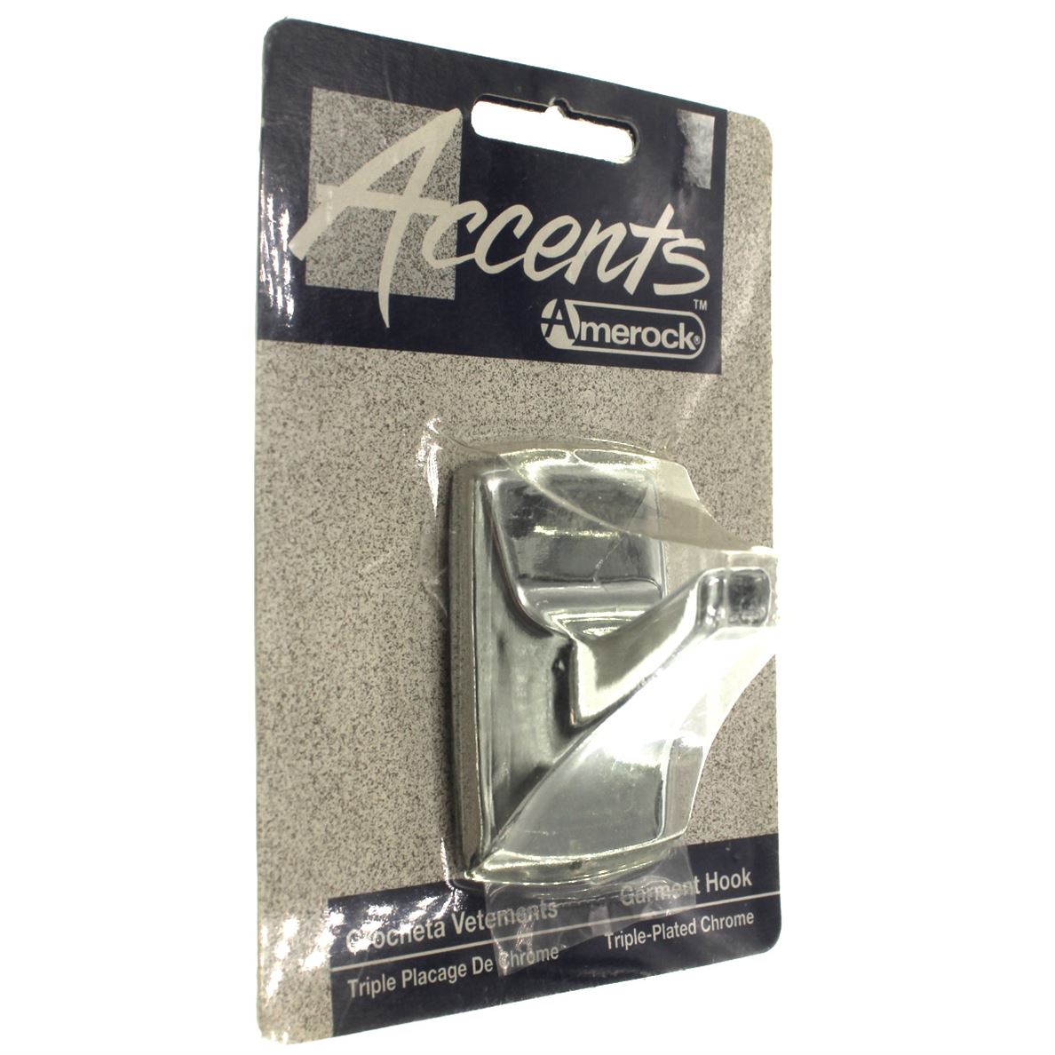 Amerock Accents Polished Chrome Single Prong Bath Robe Hook 52179