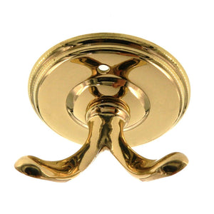 Amerock Accent Solid Brass Coat or Robe Hook Wall Mounted 52328