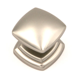 Belwith Keeler Pearl Nickel Solid 1 1/4" Square Cabinet Knob Pull P3181-PN