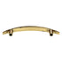 Ajax Cabinet Jewelry Cabinet Arch Pull 3" Ctr Polished Brass White Line 537-PB