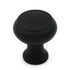 Keeler 55044-9211 - Tirador de perilla para gabinete con parte superior plana de hierro negro rústico de 1 1/8"