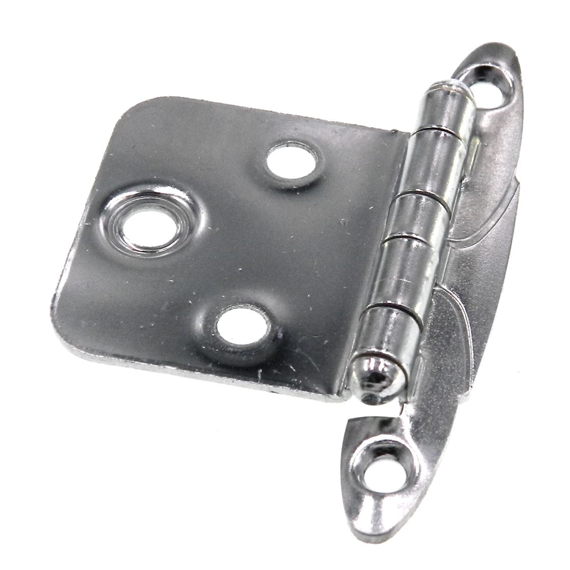 Pair Ajax Chrome Flush Inset Bullet Tip Hinge Face Mount Non Self-Closing 551-26