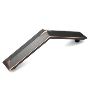 Keeler Bungalow Oil-Rubbed Bronze Highlighted 3 3/4" (96mm)cc Cabinet Handle Pull 55514-9225