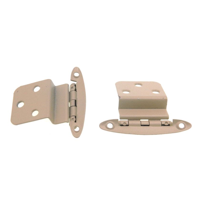 Pair Ajax Prime Coat 3/8" Inset Paintable Hinges Face Mount 562-30