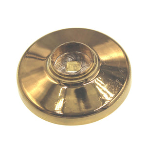 Ultra Hardware 1 11/16" Ball Knob Backplate Polished Brass Solid Brass 57605