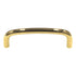 Ultra Hardware 3 1/2" Ctr. Solid Brass Curved Wire Pull Polished Brass 59172