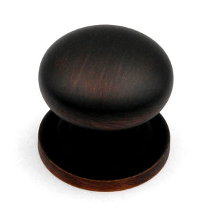 Ultra Designer's Edge Oil-Rubbed Bronze Round with Backplate 1 1/8" Knob 59481