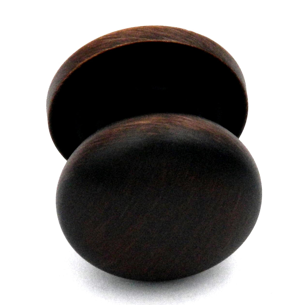 10 Pack Ultra Designer's Edge Oil-Rubbed Bronze 1 1/8" Knob with Backplate 59481