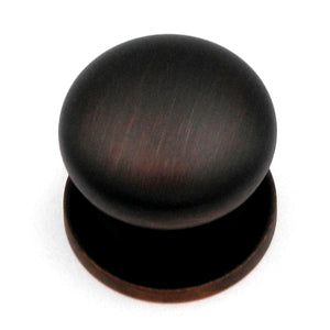 Ultra Designer's Edge Oil-Rubbed Bronze Round with Backplate 1 1/8" Knob 59481