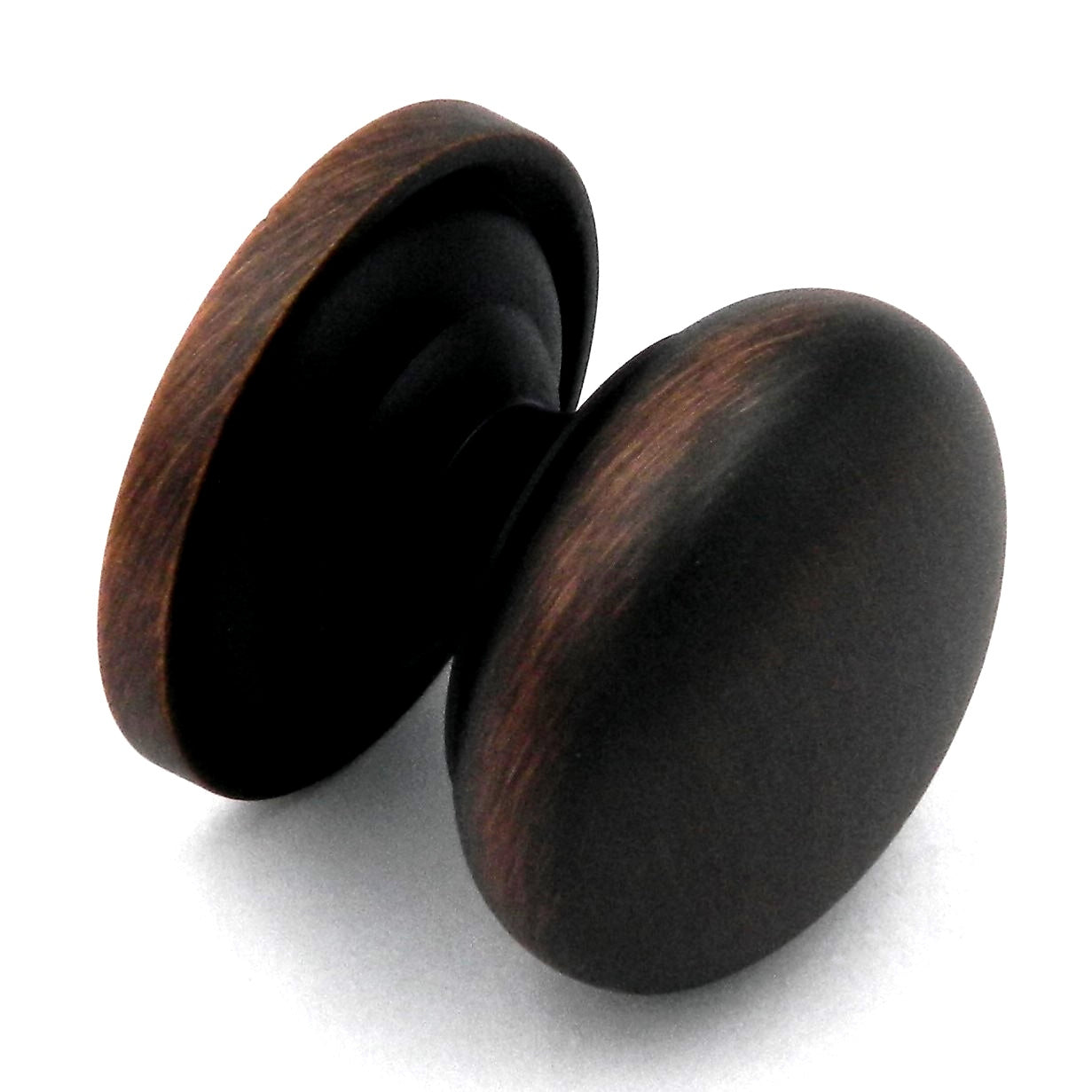 10 Pack Ultra Designer's Edge Oil-Rubbed Bronze 1 1/8" Knob with Backplate 59481