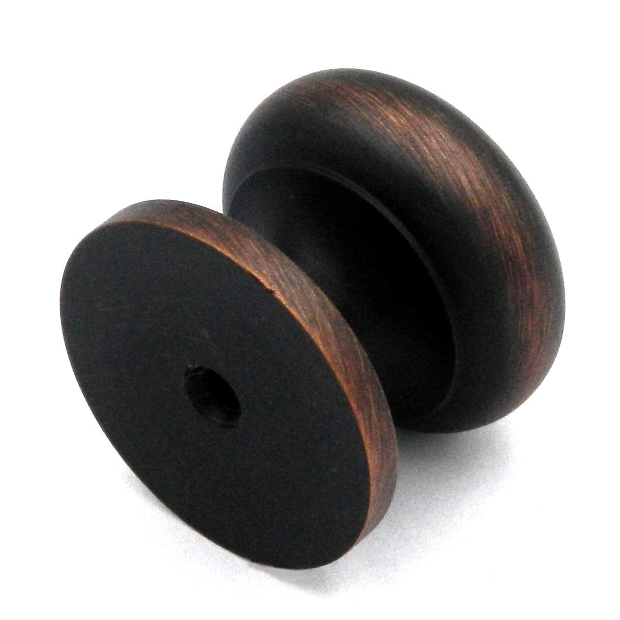 10 Pack Ultra Designer's Edge Oil-Rubbed Bronze 1 1/8" Knob with Backplate 59481