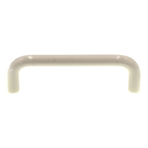 Ultra Hardware 4" Ctr. Plastic Cabinet Wire Pull White 59485