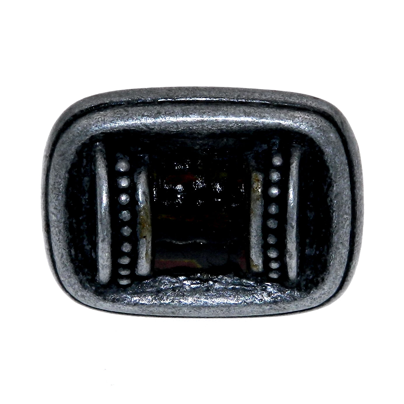 Laurey Sirocco 59606 - Pomo cuadrado de bronce oscuro adornado para gabinete (1 3/8")