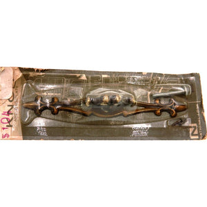 National Lock Italian Classic Brass 5 1/4" Key Furniture Knob, Backplate V604-4A
